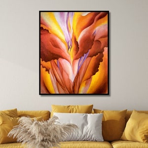 Georgia O'Keeffe Light of IRIS 1924 Canvas,O'Keeffe Flower Prints,OKeeffe Art Print,Georgia OKeeffe Print,O'Keeffe Flower Gift,Ready To Hang