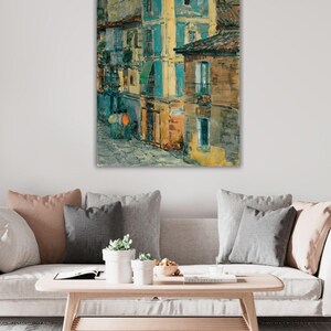 Frederick Childe Hassam Street Scene, Spain Canvas Print Wall Art,Childe Hassam Painting,Paintings of Spain,Art Reproduction,Archival Giclee