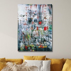 Gerhard Richter Canvas Painting, Abstract Art, Modern, Modern Art, Canvas,Office Decor, Library Decor, Print Canvas,Ready to Hang Canvas Art