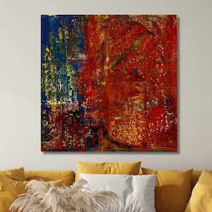 Gerhard Richter Poster, Photorealism, Abstract Art, Modern, Modern Art, Canvas,Office Decor,Library Decor,Print Canvas, Ready to Hang Canvas