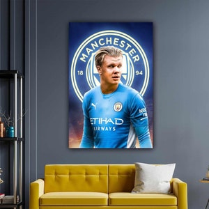 Erling Haaland Canvas,Erling Haaland Wall Art, Haaland Poster,Erling Haaland Canvas,Football Soccer,Haaland Print,Ready To Hang,Gift For Him