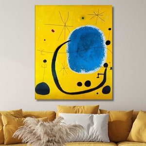 Joan Miro Painting, Joan Miro Wall Art, Joan Miro Poster , Print,Surrealism Art,Extra Large Wall Art,Abstract Ready to Hang Canvas Wall Art