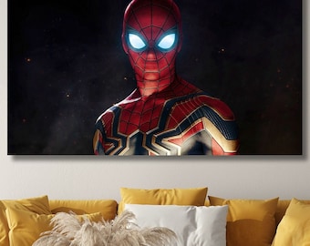 Miles Morales Spider-Man Print, Movie Poster, Into the Spider-Verse Wall Decor, Spider-Man Across the Spider-Verse Digital Art Wall Hanging