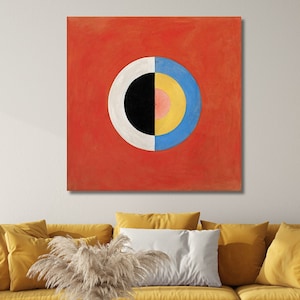 Hilma af Klint Poster The Swan No 17 Canvas,Art Reproduction,Abstract Wall Art Print,Modern Art Painting,Abstract Art Poster,Hilma af Klint