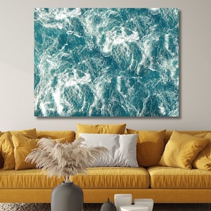 Waves Art Waves in Ocean Wall Art Waves Canvas Waves Canvas Art Waves Extra Large Waves Large Wall Art Waves Photo Waves Poster Waves Print