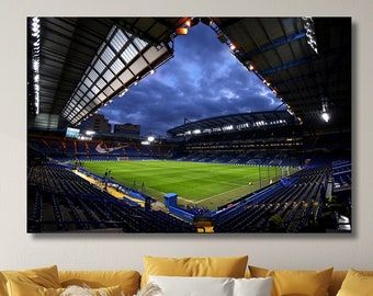 Stamford Bridge Poster, Chelsea FC Canvas, Chelsea Football Poster, Football Gift,Wall Decor Poster Print Poster Canvas Ready to Hang Canvas