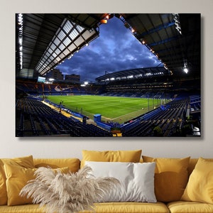 Stamford Bridge Poster, Chelsea FC Canvas, Chelsea Football Poster, Football Gift,Wall Decor Poster Print Poster Canvas Ready to Hang Canvas