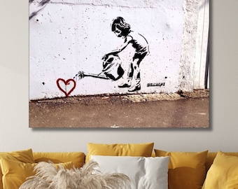 Banksy – Happy Chopper 20x30 & 24x36 Bright White Satin Finish