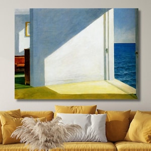 Edward Hopper Reproduction Wall Art Canvas ,Modern Wall Art,Hopper Wall Art,Edward Hopper Print,Edward Hopper Museum Painting, Ready to Hang
