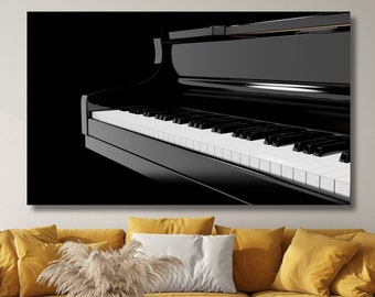 Pianoforte Canvas Print, Upright Piano Wall Art, Grand Piano Wall Decor, Piano Keys Canvas, Piano Wall Art, Piano Art, Ready to Hang Canvas