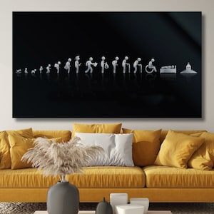 Lifecycle Canvas Print Life Minimalism Canvas Wall Art,Digital Art Simple Background, Large Wall Art, Luxury Wall Art, Ready to Hang Canvas