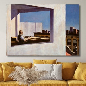 Edward Hopper Museum Painting, Edward Hopper Canvas Reproduction Art,Modern Wall Art,Hopper Wall Art,Edward Hopper Print, Ready to Hang Art