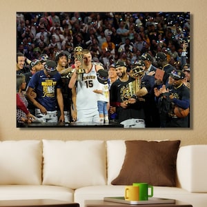 2023 NBA Champion Denver Nuggets Wall Art Canvas,Denver Nuggets Poster,Denver Nuggets Print, Jamal Murray Poster , Nikola Jokic Poster