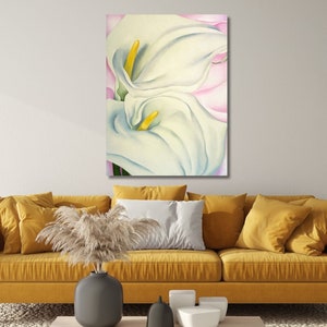 Georgia O'Keeffe Print, 1924 Canvas,O'Keeffe Flower Prints,OKeeffe Art Print,Georgia OKeeffe Print,O'Keeffe Flower Gift,Ready To Hang Canvas