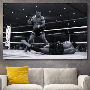 Mike Tyson Print, Boxing Poster, Mike Tyson Canvas, Mike Tyson Wall Art, Mike Tyson Poster, Boxing Wall Decor, Boxing Gift Art,Ready To Hang