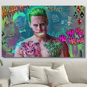 Joker Quote Canvas Poster, Wall Art Wall Decor Extra Large Wall Art, Dinning Room Decor Luxury Wall Art Comic Poster, Ready To Hang Canvas