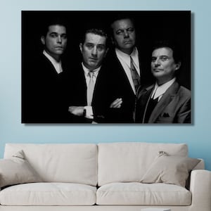 Famous Gangsters Ready to Hang Print Canvas, Gangsters Canvas, Gangster Ready To Hang Wall Art, Canvas Painting, Gangsters Poster Canvas Art