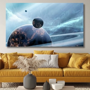 Alpha Omega Nebula Painting, Space Art,Galaxy Watercolor Print,Starry Sky Poster,Space Decor,Universe Wall Art,Astronomy Wall Art,Space Gift