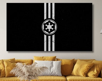 Star Wars Empire Poster, Star Wars Landscape, Starwars Canvas Wall Art, Star Wars Poster Print Art,Star Wars Wall Decor,Ready to Hang Canvas