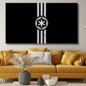 Star Wars Empire Poster, Star Wars Landscape, Starwars Canvas Wall Art, Star Wars Poster Print Art,Star Wars Wall Decor,Ready to Hang Canvas
