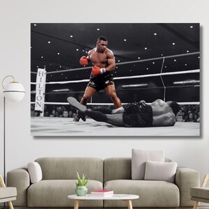 Mike Tyson Poster, Boxing Wall Decor, Mike Tyson Canvas, Mike Tyson Print, Boxing Poster, Mike Tyson Wall Art, Boxing Gift Art,Ready To Hang
