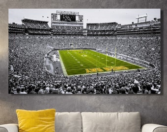 Lambeau Field Stadium Canvas,Lambeau Field Game Day Poster,Lambeau Field Green Bay Canvas Wall Art,Green Bay Packer Stadium,Ready To Hang