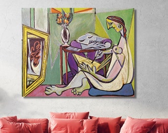 パブロ・ピカソ キス風景画 キャンバス ウォールアート クラシック