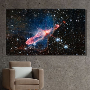 NASA Poster Canvas James Webb Space Telescope NASA images Webbs First Images NIRCam Image Space Canvas Art Deep Field Images Canvas Wall Art