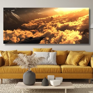 Majestic Clouds and Magical Sky Spiritual Landscape Wall Art Celestial Sky Print Magical Christmas Poster Scenery Poster Spiritual Wall Art