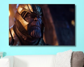 Thanos Poster,Thanos Wall Art, Thanos Canvas Print, Thanos Painting, Infinity Gauntlet Wall Art, Thanos Fan Gift,Marvel Poster,Ready to Hang