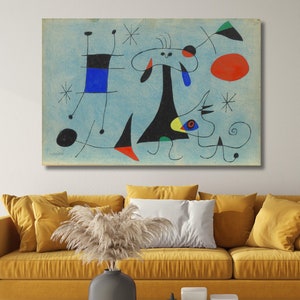 Joan Miro Print, Joan Miro Exhibition Art,Joan Miro Canvas Wall Print,Joan Miro Poster,Surrealism art,Joan Miro Christmas Gift,Ready to Hang