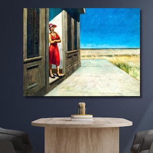 Edward Hopper Art Museum Painting, Edward Hopper Reproduction Wall Art,Modern Wall Art,Hopper Wall Art,Edward Hopper Print,Ready to Hang