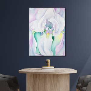 Georgia O'Keeffe Wall Art 1924 Canvas,O'Keeffe Flower Prints,OKeeffe Art Print,Georgia OKeeffe Print,O'Keeffe Flower Gift,Ready To Hang Art