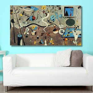 Joan Miro Exhibition Art,Joan Miro Canvas Wall Print,Joan Miro Poster,Joan Miro Print, Surrealism art,Joan Miro Christmas Gift,Ready to Hang