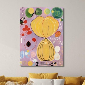 Hilma af Klint Exhibition Wall Art Hilma af Klint Altarpiece Giclee Reproduction Wall Art Hilma af Klint Art Hilma Gift Ready To Hang Canvas