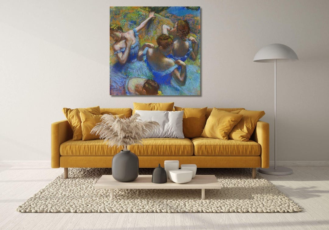 Four Ballerinas Behind the Stage 1898 by Edgar Degas Canvas Wall