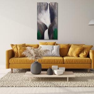 Waterfall by Georgia O&#39;Keeffe Canvas,Georgia O&#39;Keeffe,Vintage Wall Art,Landscape Art,Modern Art,Georgia O&#39;Keeffe Flowers Print,Ready To Hang