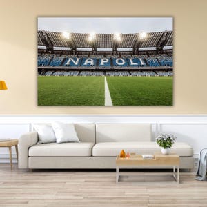 2025 Serie A Champion SSC Napoli Stadium Ready to Hang Canvas Art,Serie A Wall Art, Napoli Canvas, Gift for Men, Football Poster, Napoli Art
