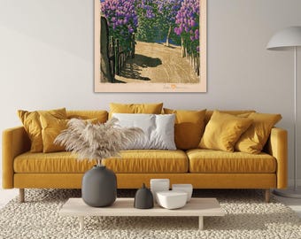 A Lilac Year By Gustave Baumann Painting Art, Gustave Baumann Quality Print Botanical Fine Wall Art Poster, Print, Gustave Baumann Wall Art