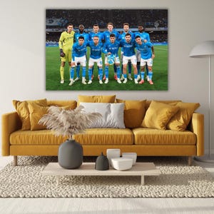 Serie A 2025 Champions SSC Napoli Wall Art,SSC Napoli Canvas , Serie A Wall Art,Gift for Kids,Football Poster,Napoli Canvas, Napoli Poster