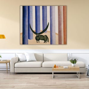 O Touro by Tarsila do Amaral Quality Poster Print, O Porto By Tarsila do Amaral Canvas Wall Art, Tarsila do Amaral Poster, Print, Canvas Art