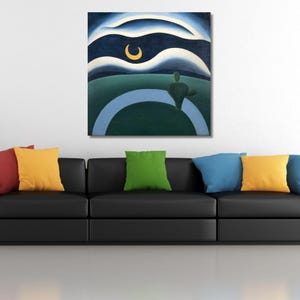The Moon By Tarsila do Amaral Quality Poster Print, The Moon By Tarsila do Amaral Canvas Wall Art, Tarsila do Amaral Poster, Print, Canvas
