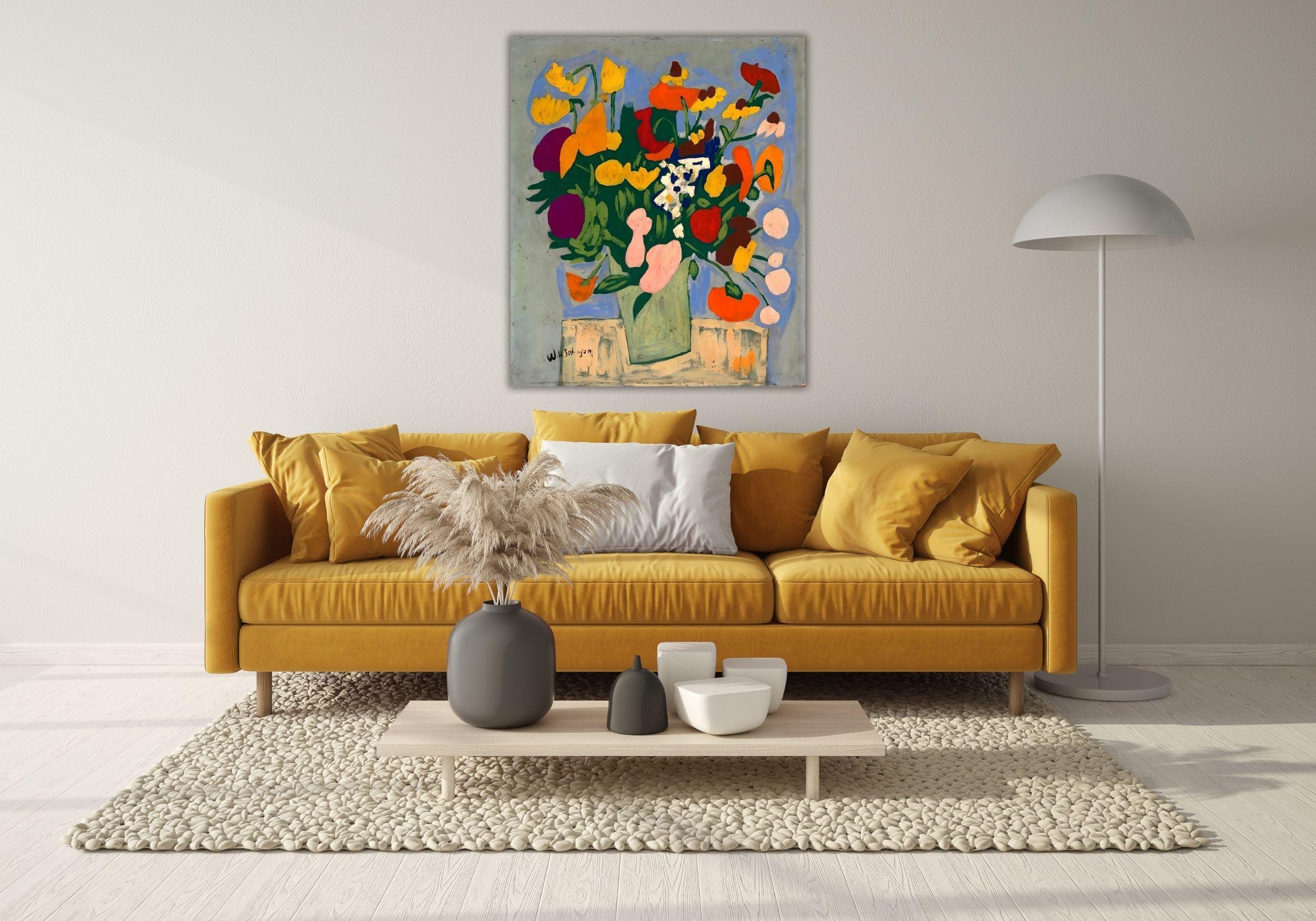 Flowers by William H. Johnson Ready to Hang Canvas Wall Art