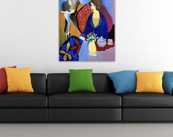 Itzchak Tarkay, Red Hat, Signed, Limited Edition Silkscreen - Etsy
