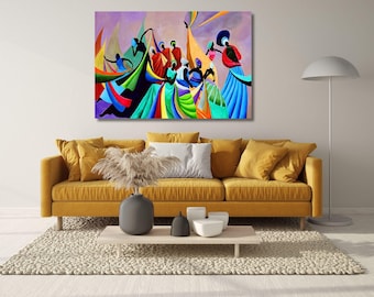 African American Art, Black Girl Art, Black art, Black Woman Art, Woman Art Decor, Modern Wall Art, Fashion Woman Art, Black Girl Wall Art