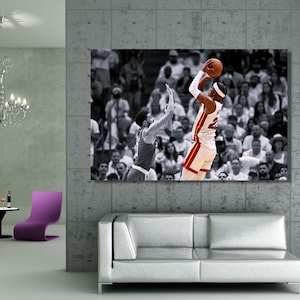 Last Shot Wall Art Poster Print, Jimmy Butler Poster, Jimmy Butler Canvas,NBA 2023 Conference Final, Man Cave Wall Decor,Miami Heat Wall Art