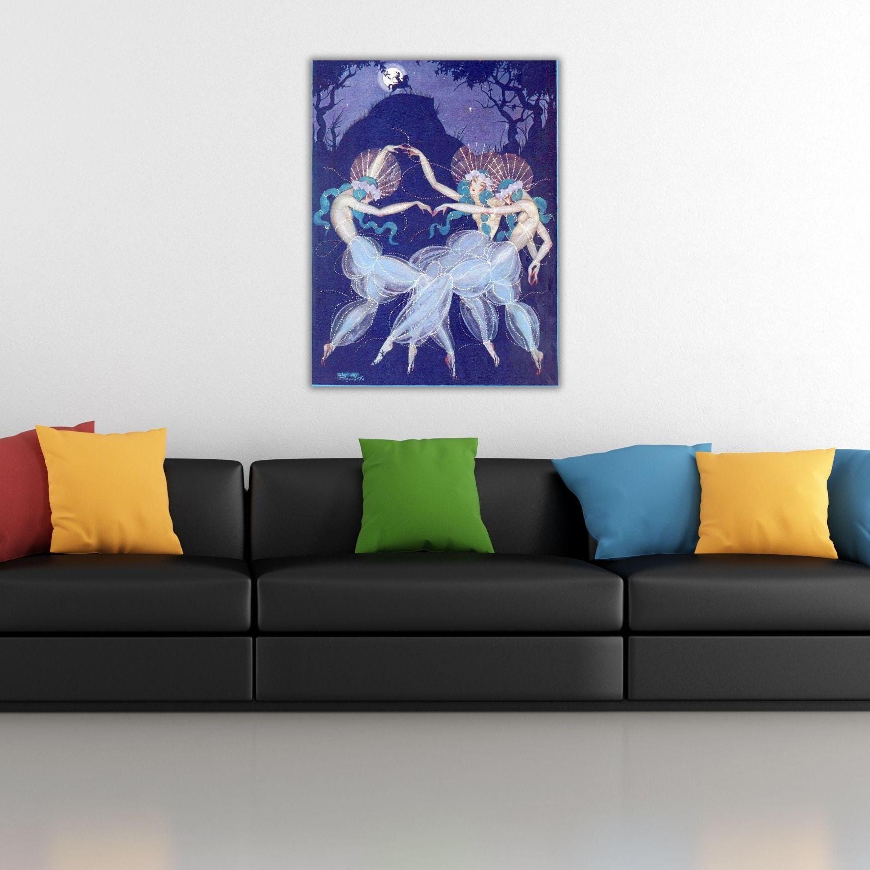 Moon Madness by Aleksander Rzewuski Ready to Hang Canvas Quality