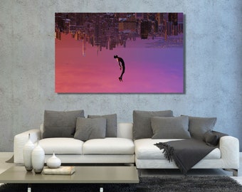 Spiderman Print Poster Art,Miles Morales Poster Art,Spider-man Canvas Wall Art,Gift for Kids,Spider-man Wall Decor,Game Room Man Cave Decor