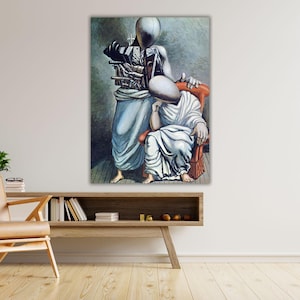 Giorgio De Chirico Canvas, The One Consolation by Giorgio De Chirico Ready to Hang Canvas Wall Art, Cubism Poster, Home Decoration Print