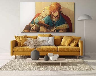 Legende von Zelda Poster Leinwand, Legende von Zelda Poster, Legende von Zelda Wandkunst, Legende von Zelda Druck, Legende von Zelda Kunst, Spielzimmer Poster